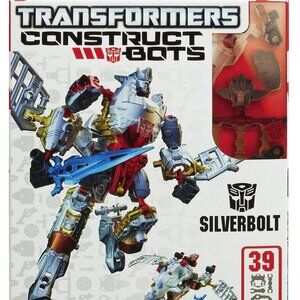 Transformers Construct-Bots Scout Class SILVERBOLT 2-in-1 Build, SEALED
